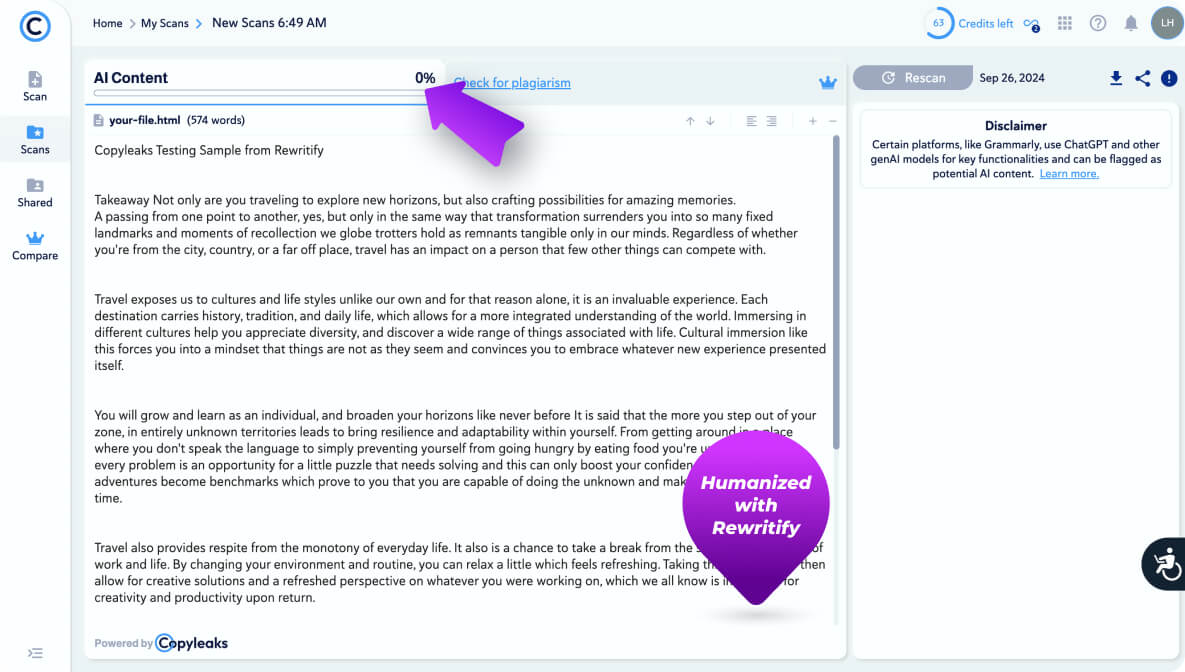 Ondetecteerbare AI Humanize AI Gratis Rewritify
